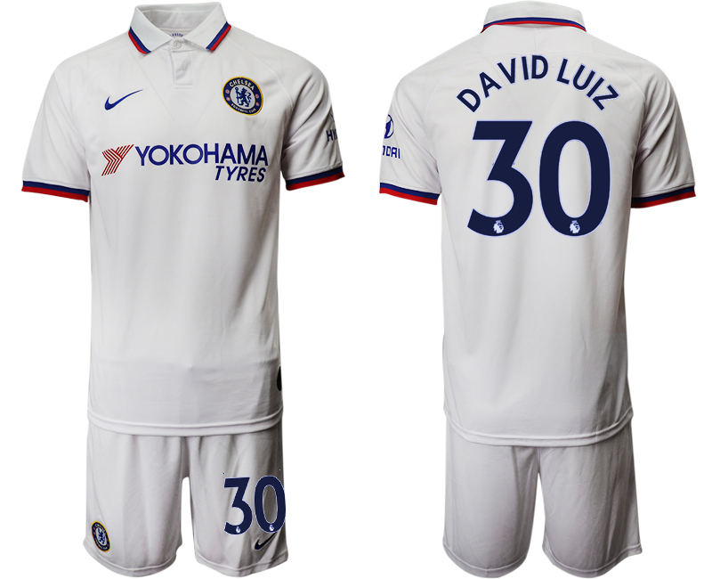 2019-20 Chelsea 30 D A VID LUIZ Away Soccer Jersey