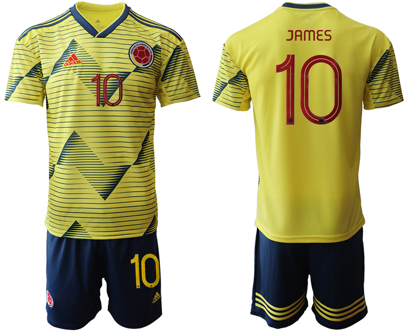 2019-20-Colombia-10-JAMES-Home-Soccer-Jersey