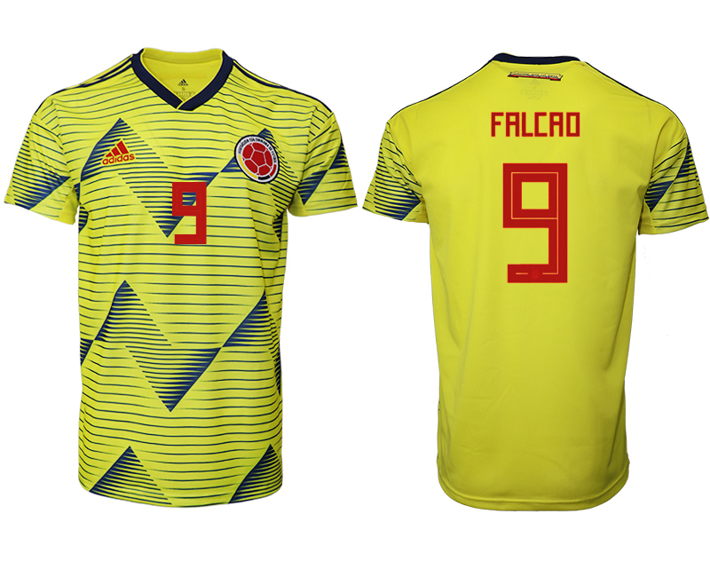 2019-20-Colombia-9-FALCAO-Home-Thailand-Soccer-Jersey