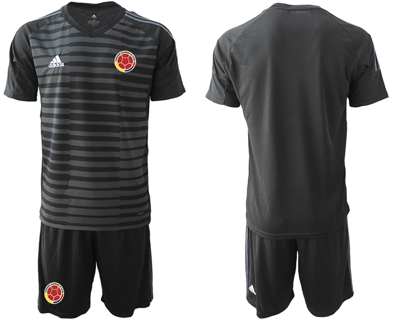 2019-20-Colombia-Black-Goalkeeper-Soccer-Jersey