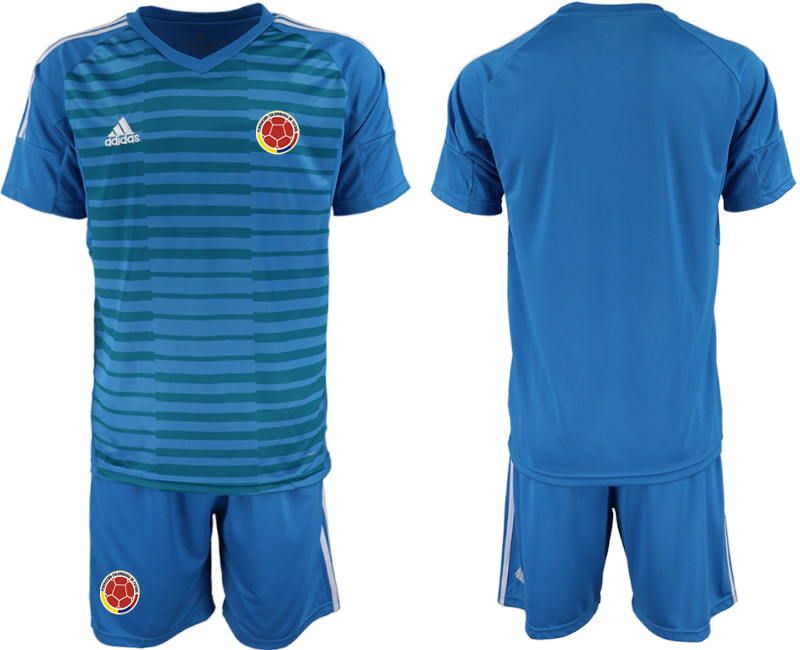 2019-20-Colombia-Blue-Goalkeeper-Soccer-Jersey