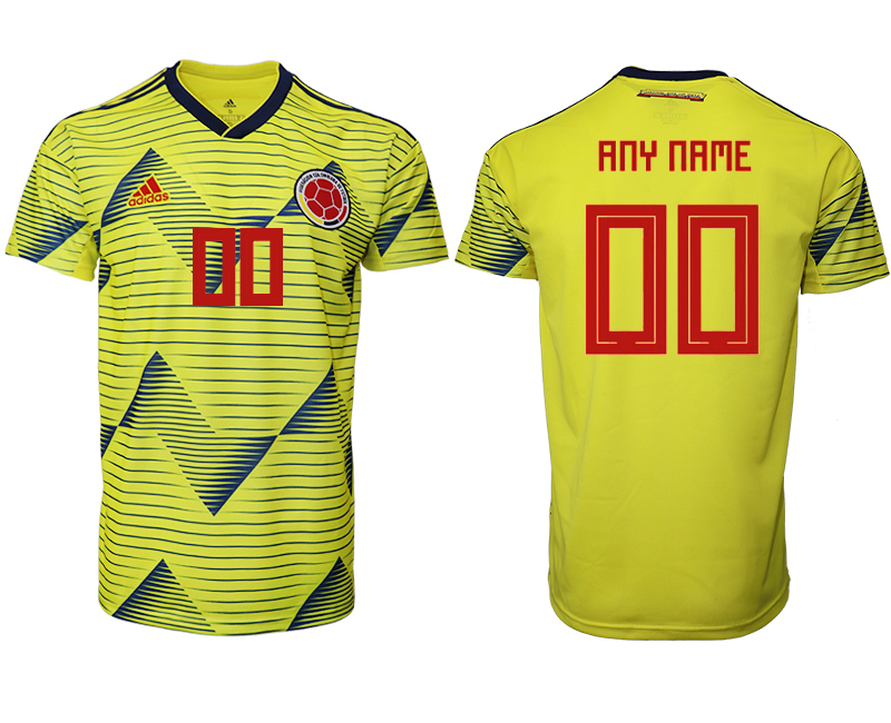 2019-20-Colombia-Customized-Home-Thailand-Soccer-Jersey