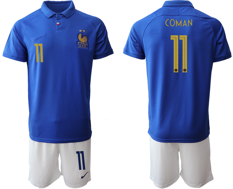 2019-20-France-11-COMAN-100th-Commemorative-Edition-Soccer-Jersey