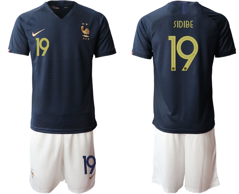 2019-20-France-19-SIDIBE-Home-Soccer-Jersey