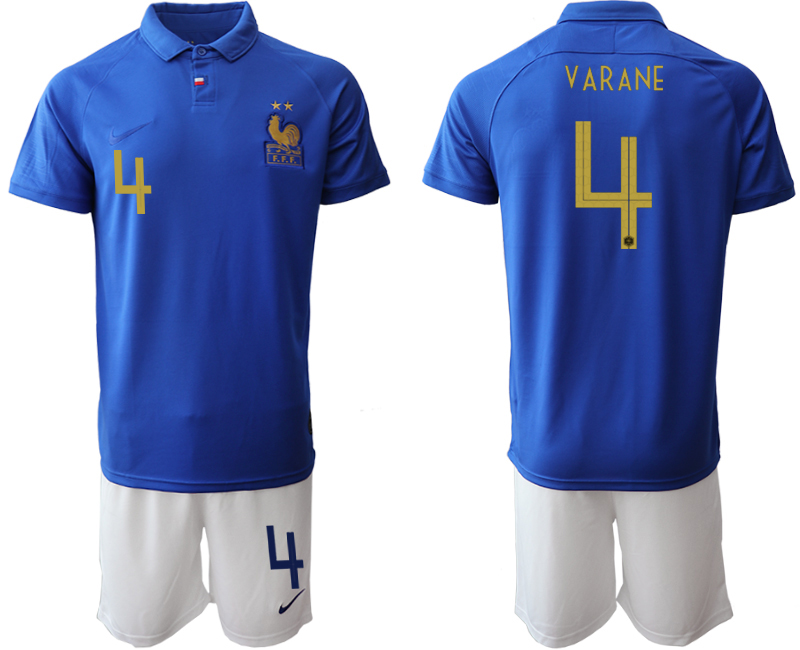 2019-20-France-4-VARANE-100th-Commemorative-Edition-Soccer-Jersey