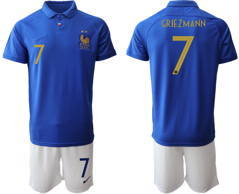 2019-20-France-7-GRIEZMANN-100th-Commemorative-Edition-Soccer-Jersey