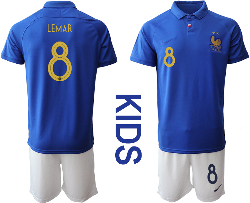 2019-20-France-8-LEMAR-Youth-Centenary-Edition-Soccer-Jersey