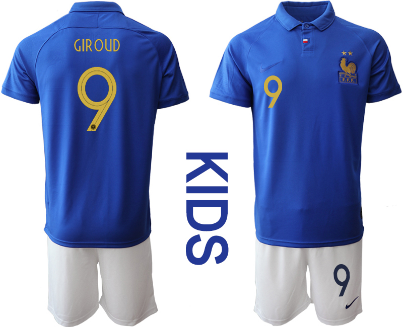 2019-20-France-9-GIROUD-Youth-Centenary-Edition-Soccer-Jersey