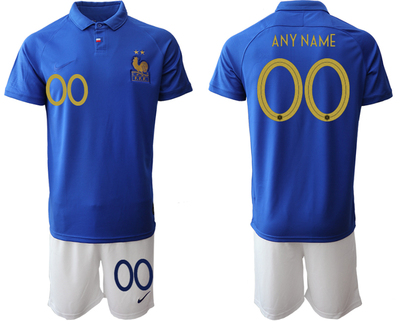 2019-20-France-Customized-100th-Commemorative-Edition-Soccer-Jersey