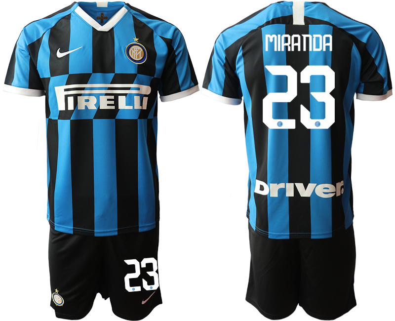 2019-20 Inter Milan 23 MIRANDA Home Soccer Jersey