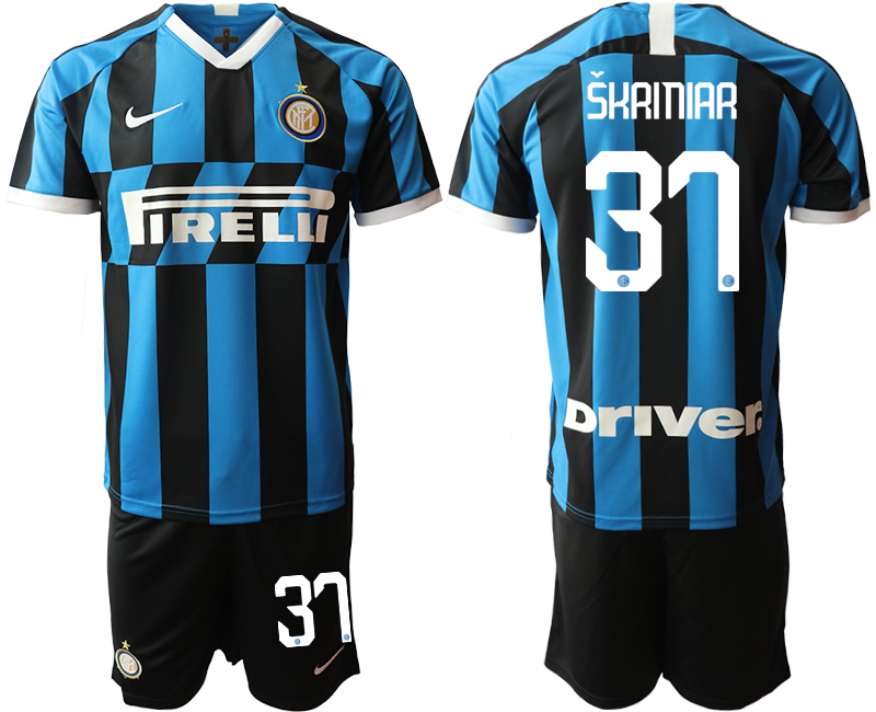 2019-20 Inter Milan 37 SKRINIAR Home Soccer Jersey