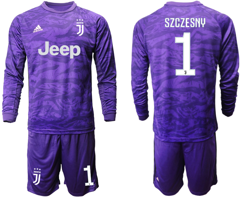 2019-20-Juventus-1-SZCZESNY-Purple-Long-Sleeve-Goalkeeper-Soccer-Jersey