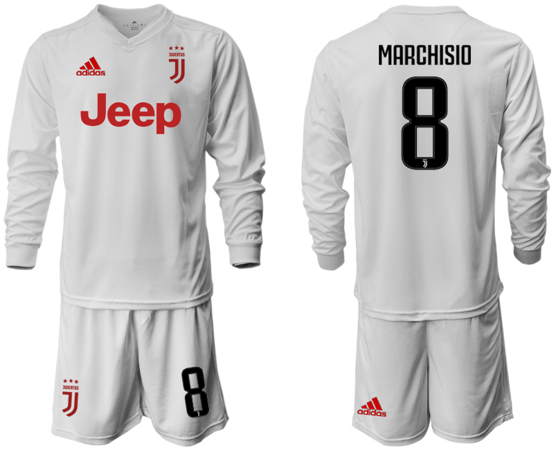 2019-20-Juventus-8-MARCHISIO-Long-Sleeve-Away-Soccer-Jersey