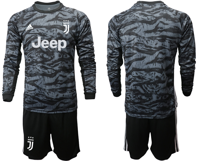 2019-20-Juventus-Black-Long-Sleeve-Goalkeeper-Soccer-Jersey