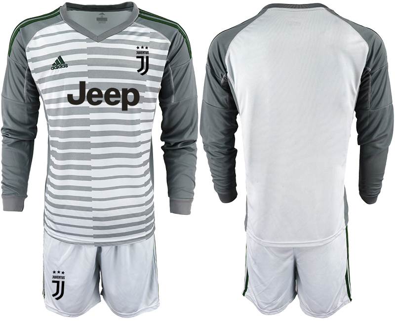 2019-20-Juventus-Gray-Long-Sleeve-Goalkeeper-Soccer-Jersey