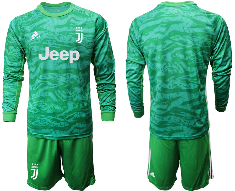 2019-20-Juventus-Green-Long-Sleeve-Goalkeeper-Soccer-Jersey