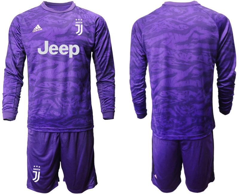 2019-20-Juventus-Purple-Long-Sleeve-Goalkeeper-Soccer-Jersey