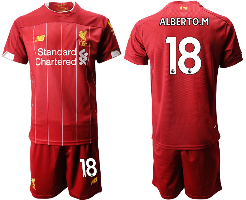 2019-20 Liverpool 18 ALBERTO.M Home Soccer Jersey