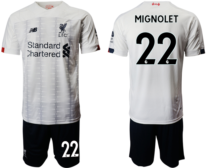 2019-20 Liverpool 22 MIGNOLET Away Soccer Jersey