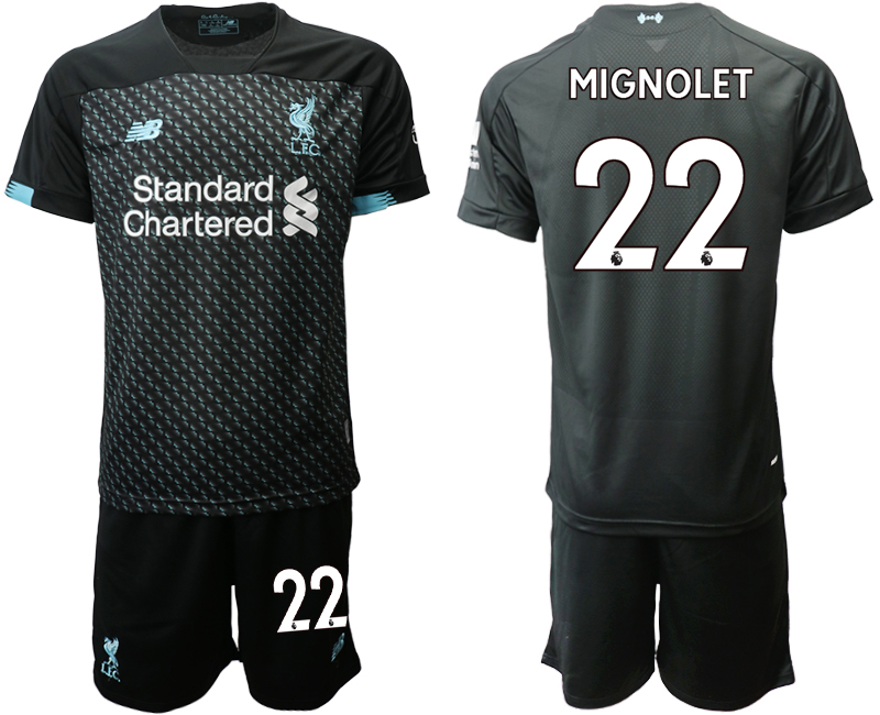 2019-20 Liverpool 22 MIGNOLET Third Away Soccer Jersey