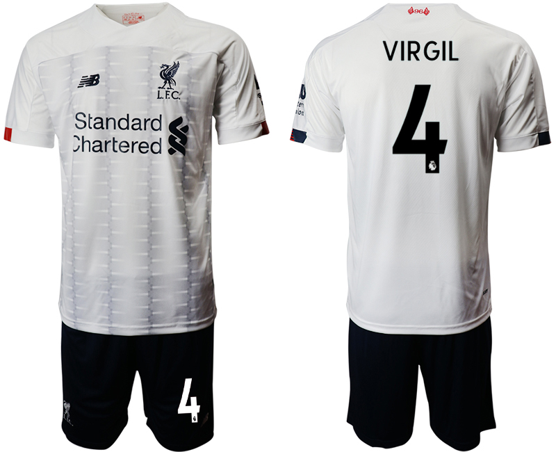 2019-20 Liverpool 4 VIRGIL Away Soccer Jersey.