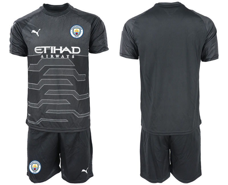 2019-20 Manchester Black Goalkeeper Soccer Jersey