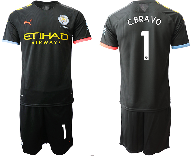 2019-20 Manchester City 1 C.BRAVO Away Soccer Jersey