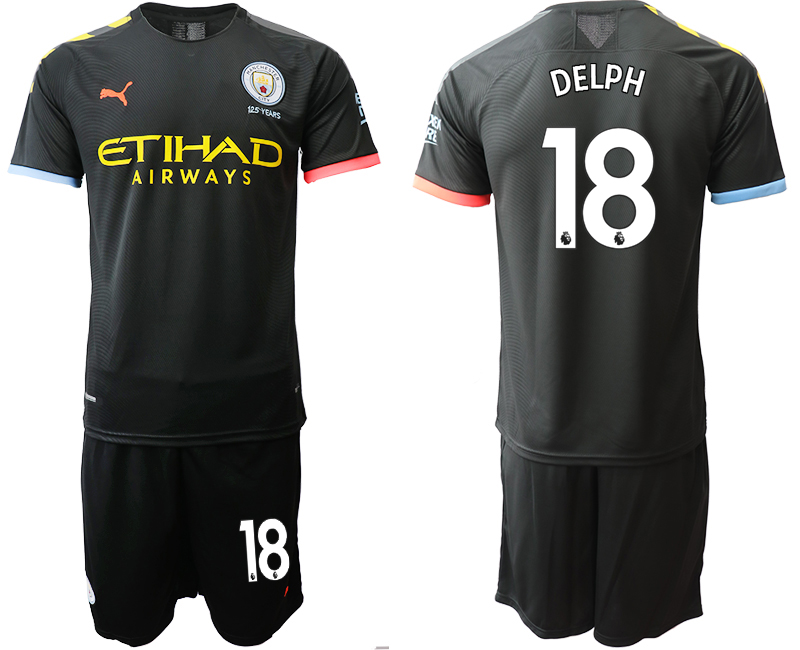 2019-20 Manchester City 18 DELPH Away Soccer Jersey