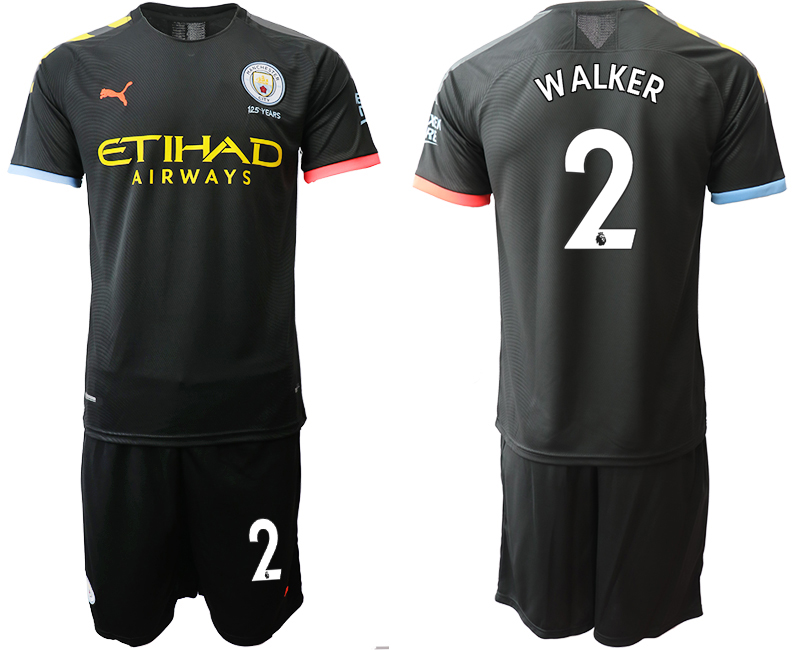 2019-20 Manchester City 2 WALKER Away Soccer Jersey