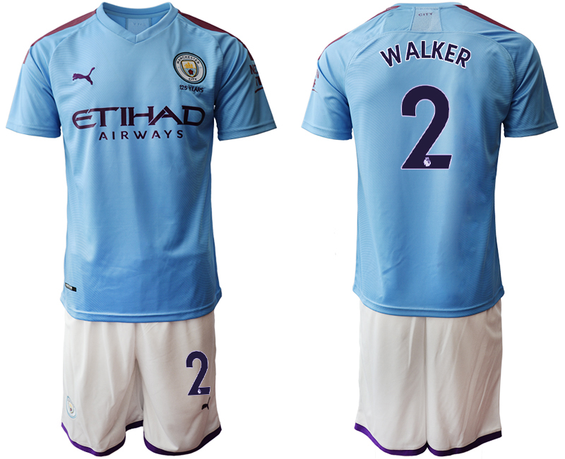 2019-20 Manchester City 2 WALKER Home Soccer Jersey