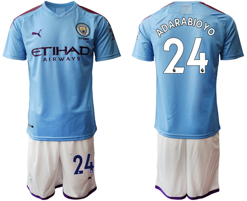 2019-20 Manchester City 24 ADARABIOYO Home Soccer Jersey