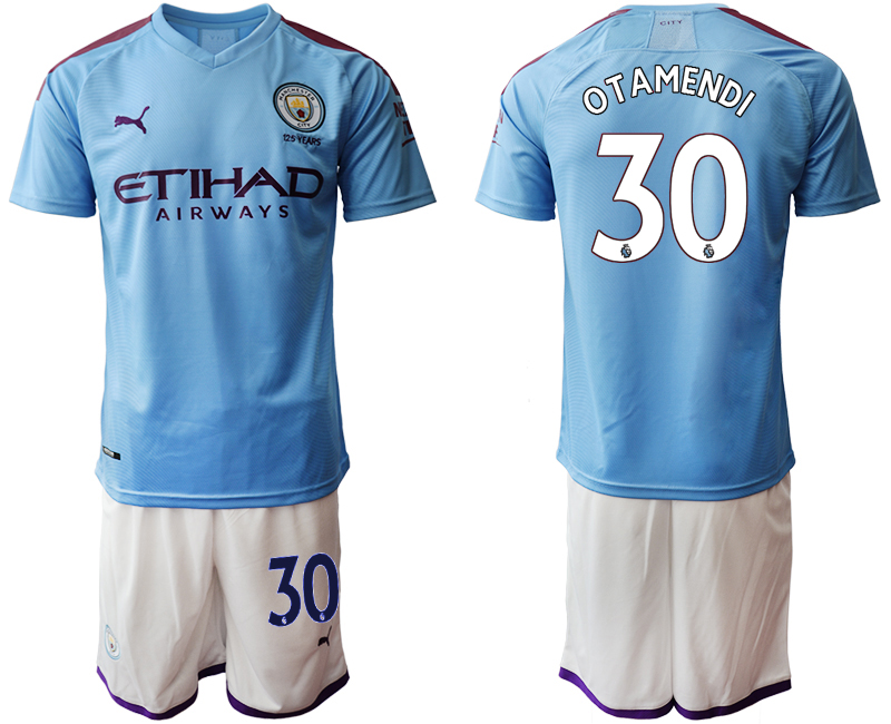 2019-20 Manchester City 30 OTAMENDI Home Soccer Jersey