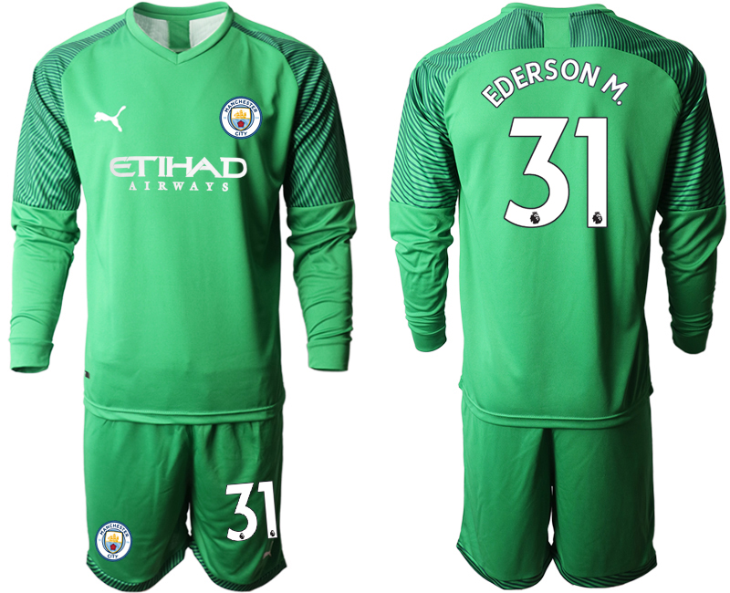 2019-20-Manchester-City-31-EDERSON-M.-Green-Goalkeeper-Long-Sleeve-Soccer-Jersey