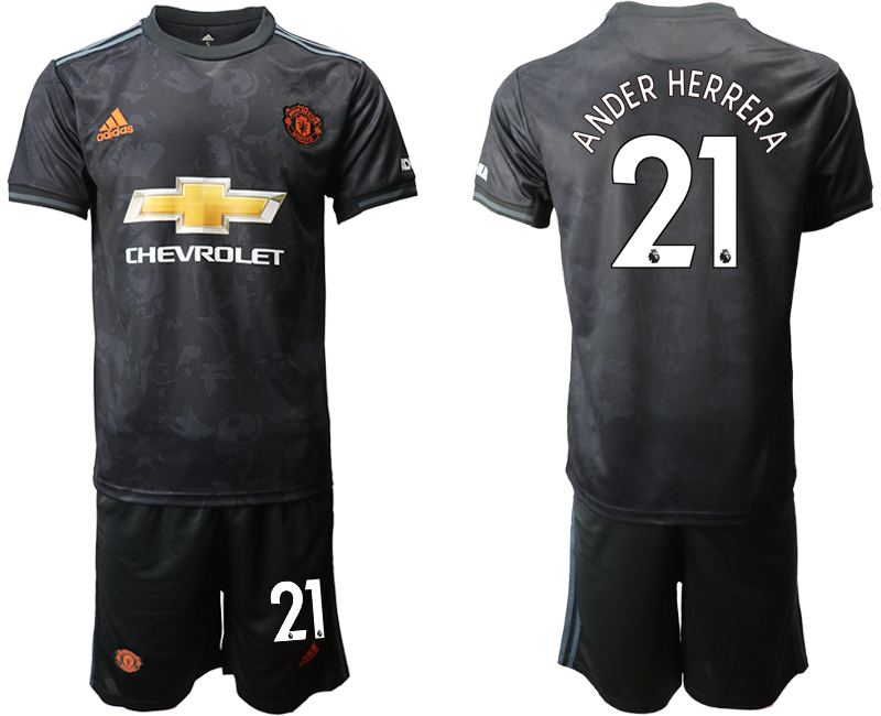 2019-20 Manchester United 21 ANDER HERRERA Third Away Soccer Jersey