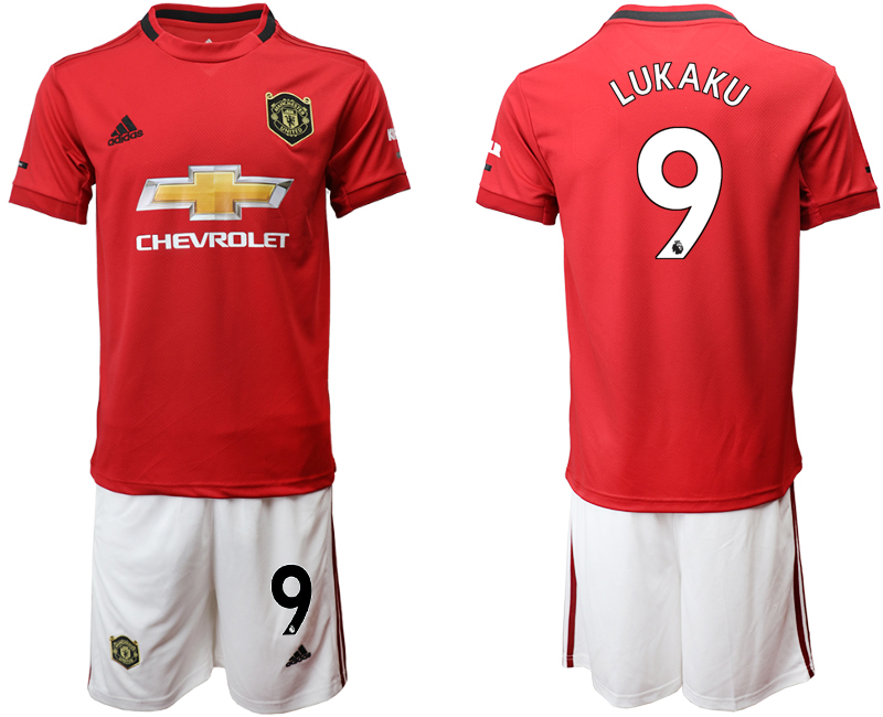 2019-20 Manchester United 9 LUKAKU Home Soccer Jersey