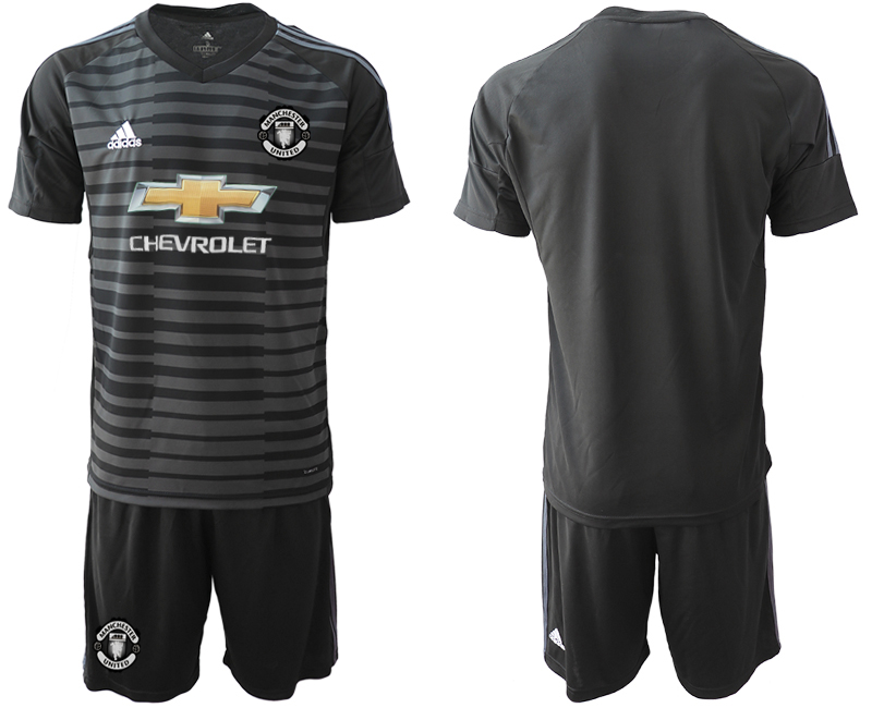 2019-20 Manchester United Black Goalkeeper Soccer Jersey