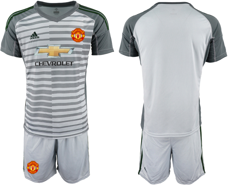 2019-20 Manchester United Gray Goalkeeper Soccer Jersey