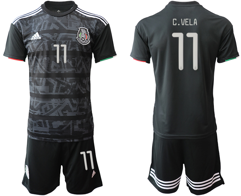 2019-20-Mexico-11-C.VELA-Home-Soccer-Jersey