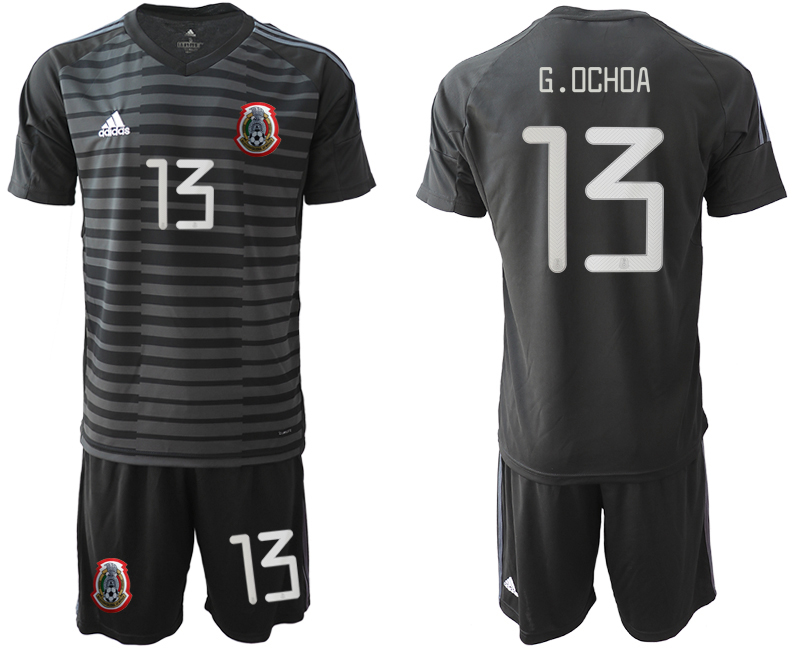 2019-20-Mexico-13-G.OCHOA-Black-Goalkeeper-Soccer-Jersey