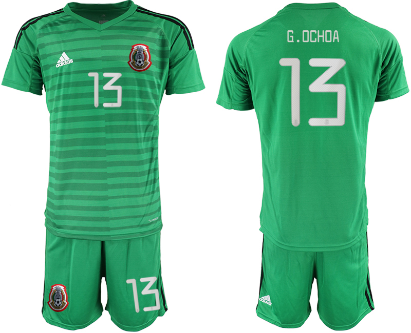 2019-20-Mexico-13-G.OCHOA-Green-Goalkeeper-Soccer-Jersey