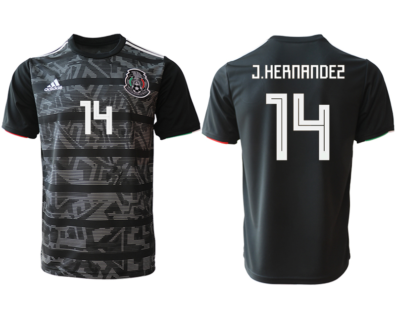 2019-20-Mexico-14-C.HERNANDES-Away-Thailand-Soccer-Jersey