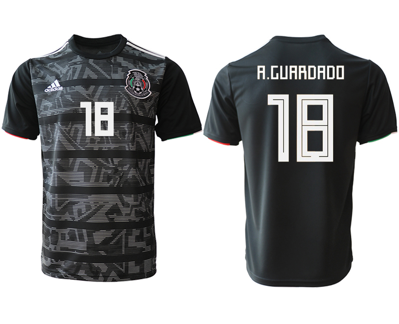 2019-20-Mexico-18-A.CUARDADO-Away-Thailand-Soccer-Jersey