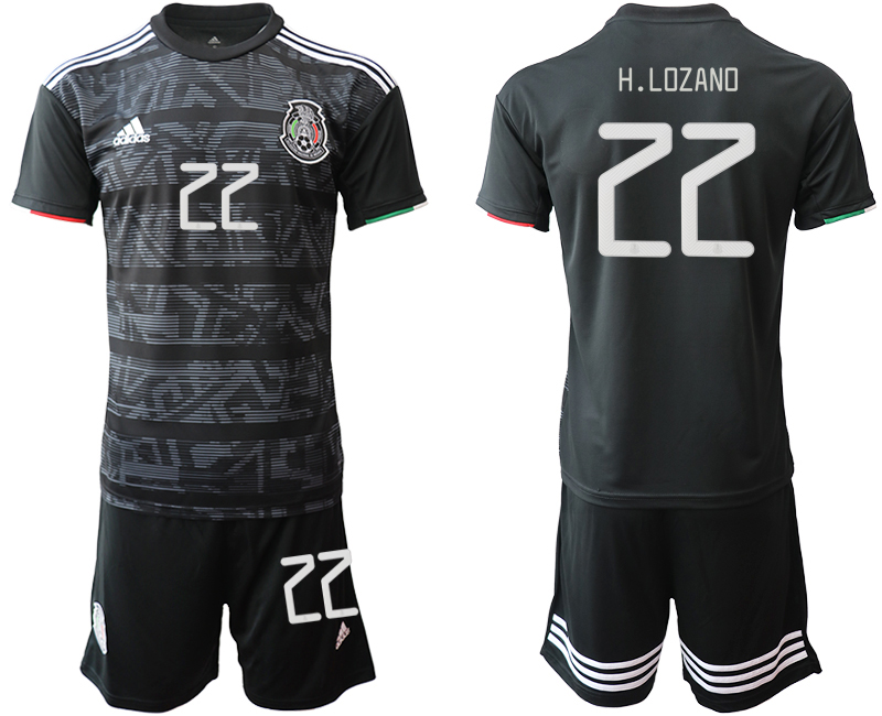 2019-20-Mexico-22-H.LOZANO-Home-Soccer-Jersey