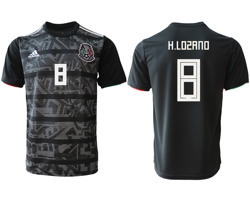 2019-20-Mexico-8-H.LOSANO-Away-Thailand-Soccer-Jersey