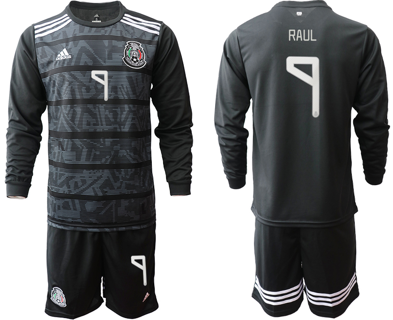 2019-20-Mexico-9-RAUL-Home-Long-Sleeve-Soccer-Jersey