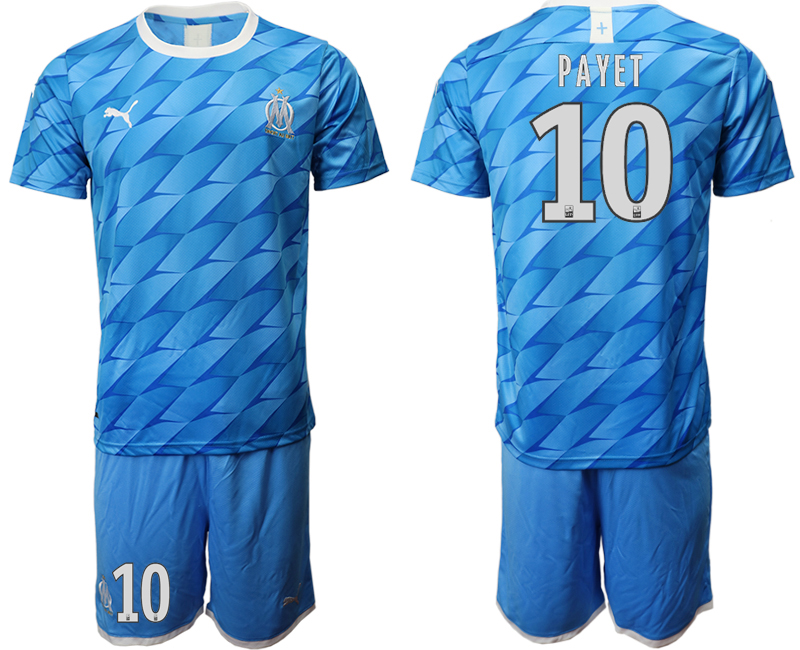 2019-20 Olympique De Marseille 10 PAYET Away Soccer Jersey