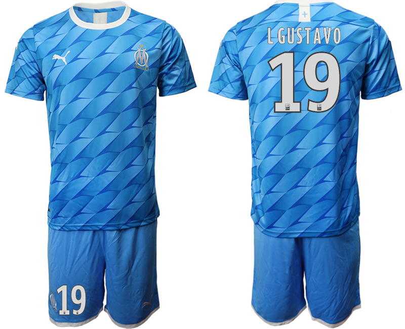 2019-20 Olympique De Marseille 19 LGUSTAVO Away Soccer Jersey