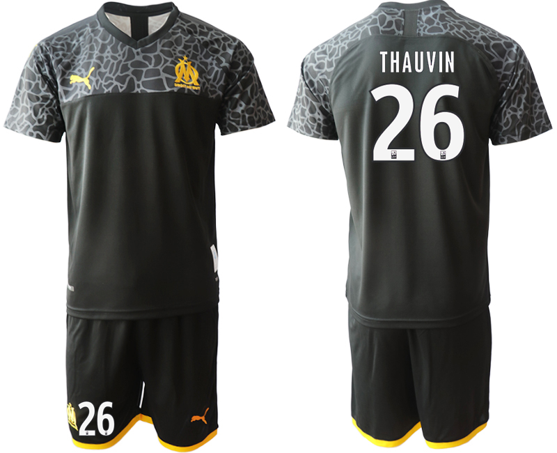 2019-20 Olympique De Marseille 26 THAUVIN Third Away Soccer Jersey