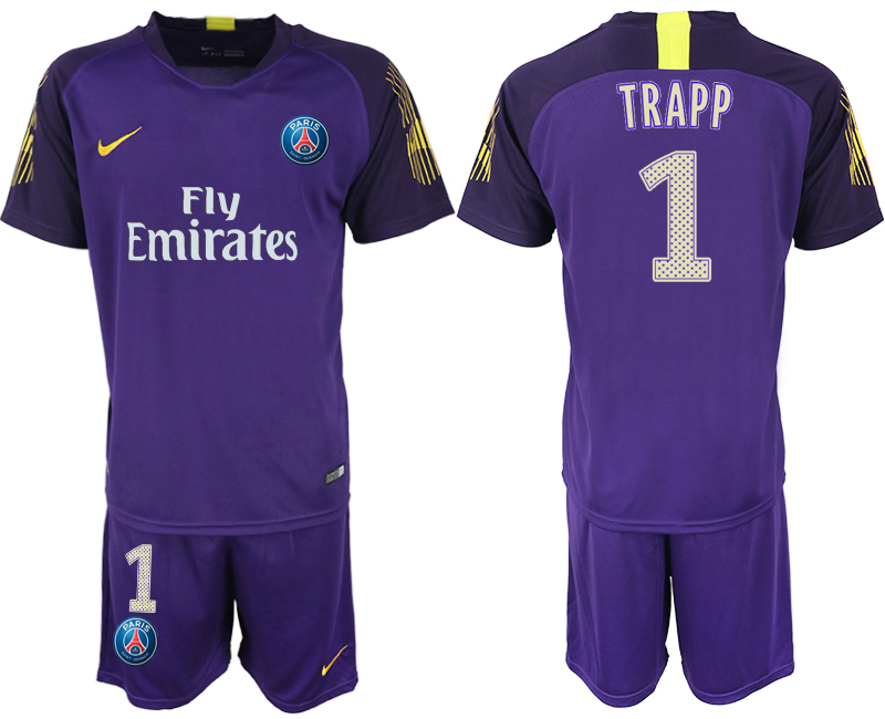 2019-20-Paris-Saint-Germain-1-TRAPP--Purple-Goalkeeper-Soccer-Jersey