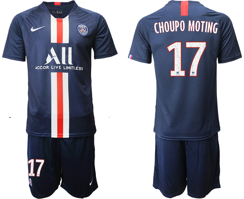 2019-20 Paris Saint-Germain 17 CHOUPO MOTING Home Soccer Jersey